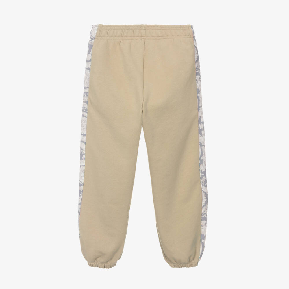 Versace-Boys Beige Cotton Patterned Joggers | Childrensalon Outlet