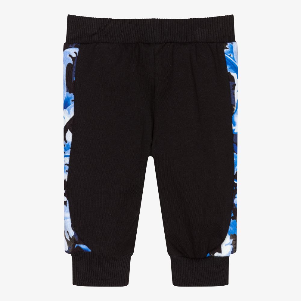 Versace-جوغرز أطفال ولادي قطن جيرسي لون أسود | Childrensalon Outlet