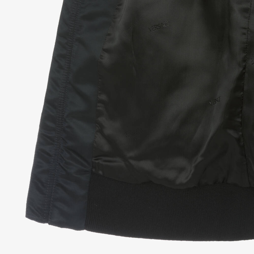 Versace - Boys Black City Lights Bomber Jacket