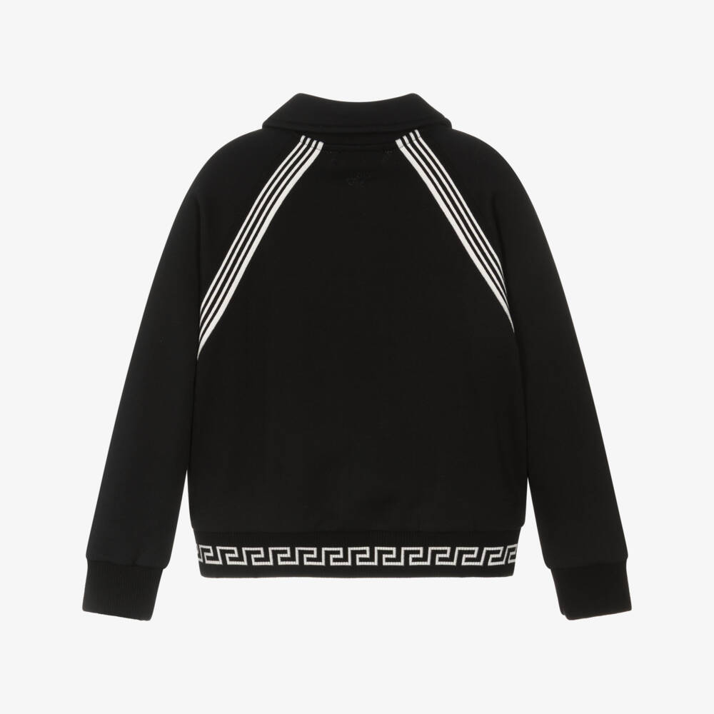 Versace-Черная куртка Greaca на молнии для мальчиков | Childrensalon Outlet