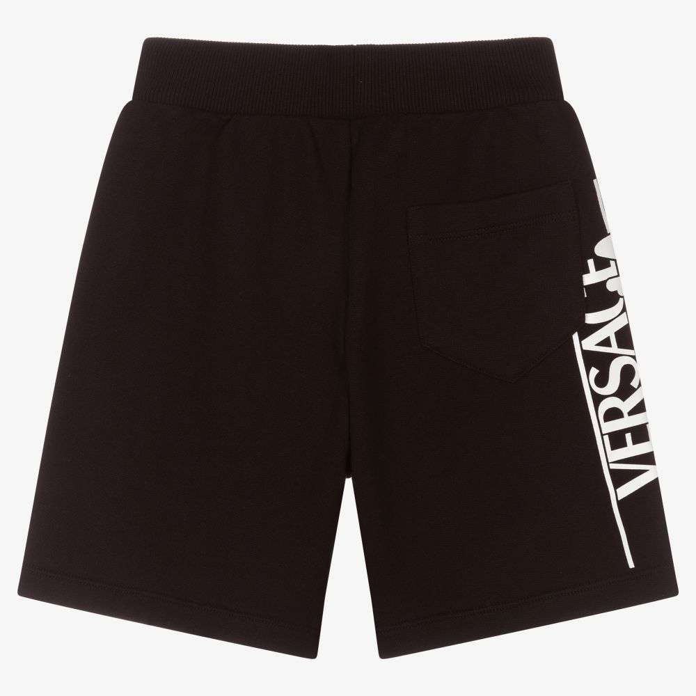 Versace-Boys Black Dream Logo Shorts | Childrensalon Outlet