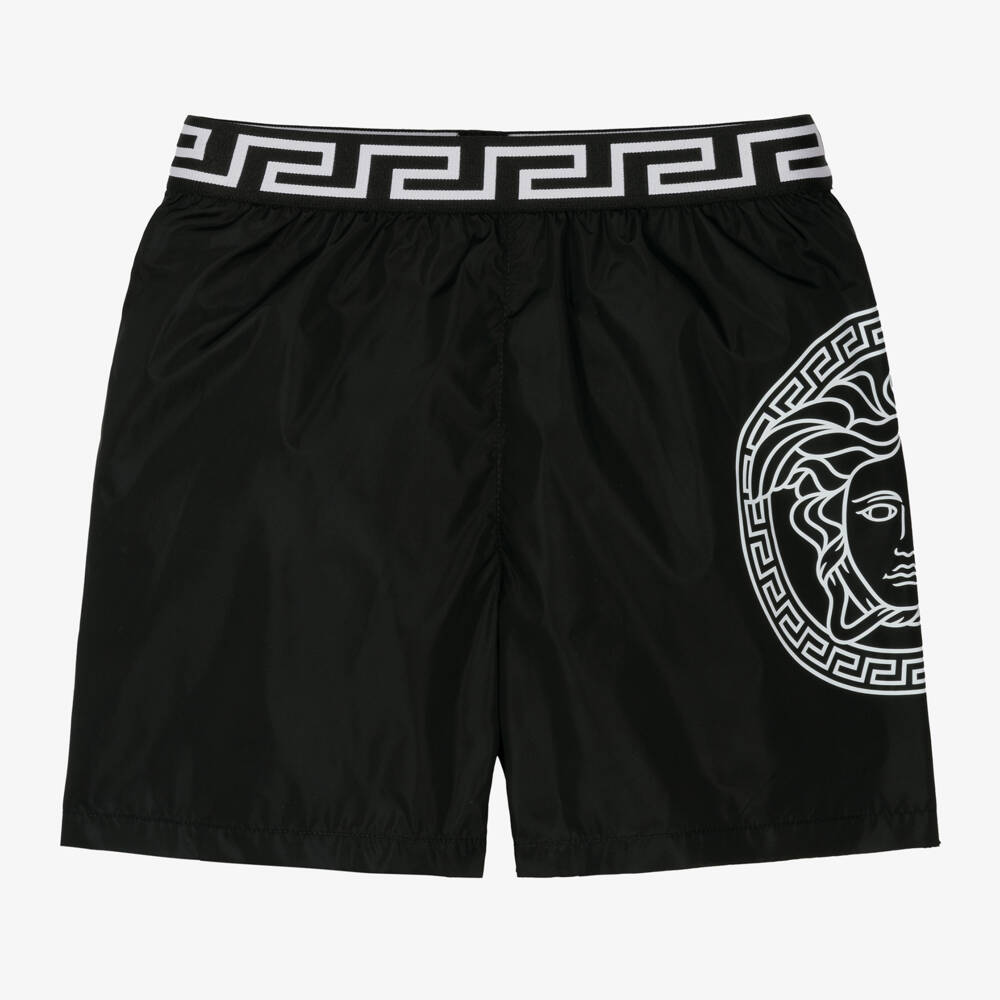 Versace-Черные шорты-плавки Medusa для мальчиков | Childrensalon Outlet