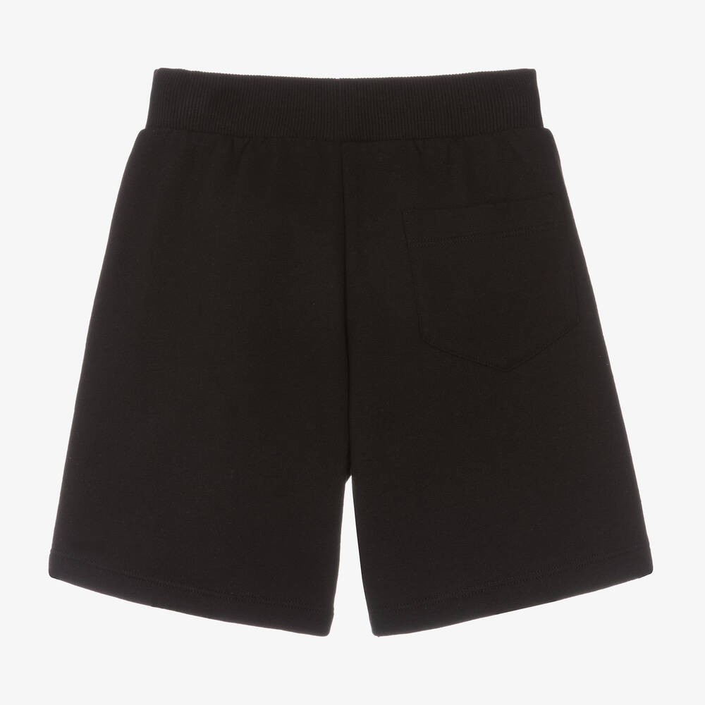 Versace Boys Black White Cotton Shorts