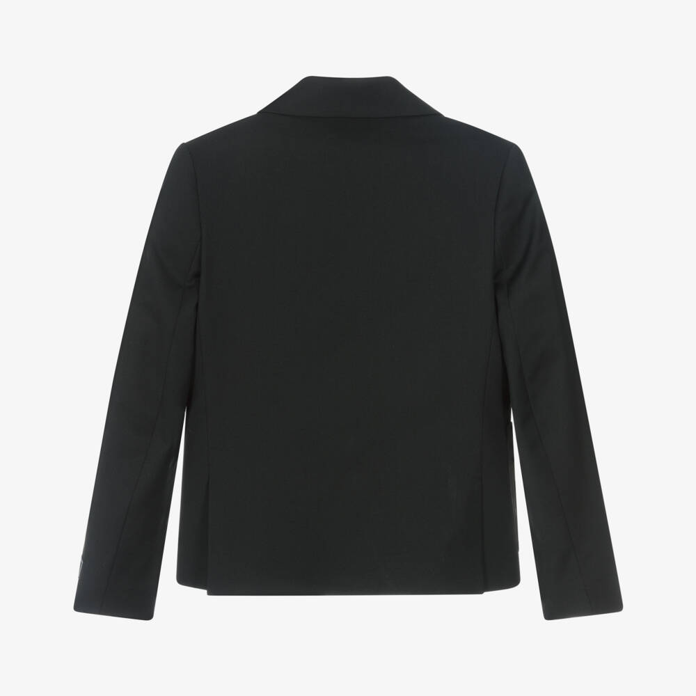Versace-Boys' Black Wool Heritage Blazer | Childrensalon Outlet
