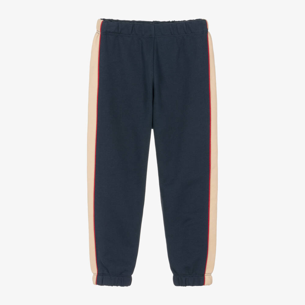 Versace-Boys Blue Cotton Jogger Trousers | Childrensalon Outlet