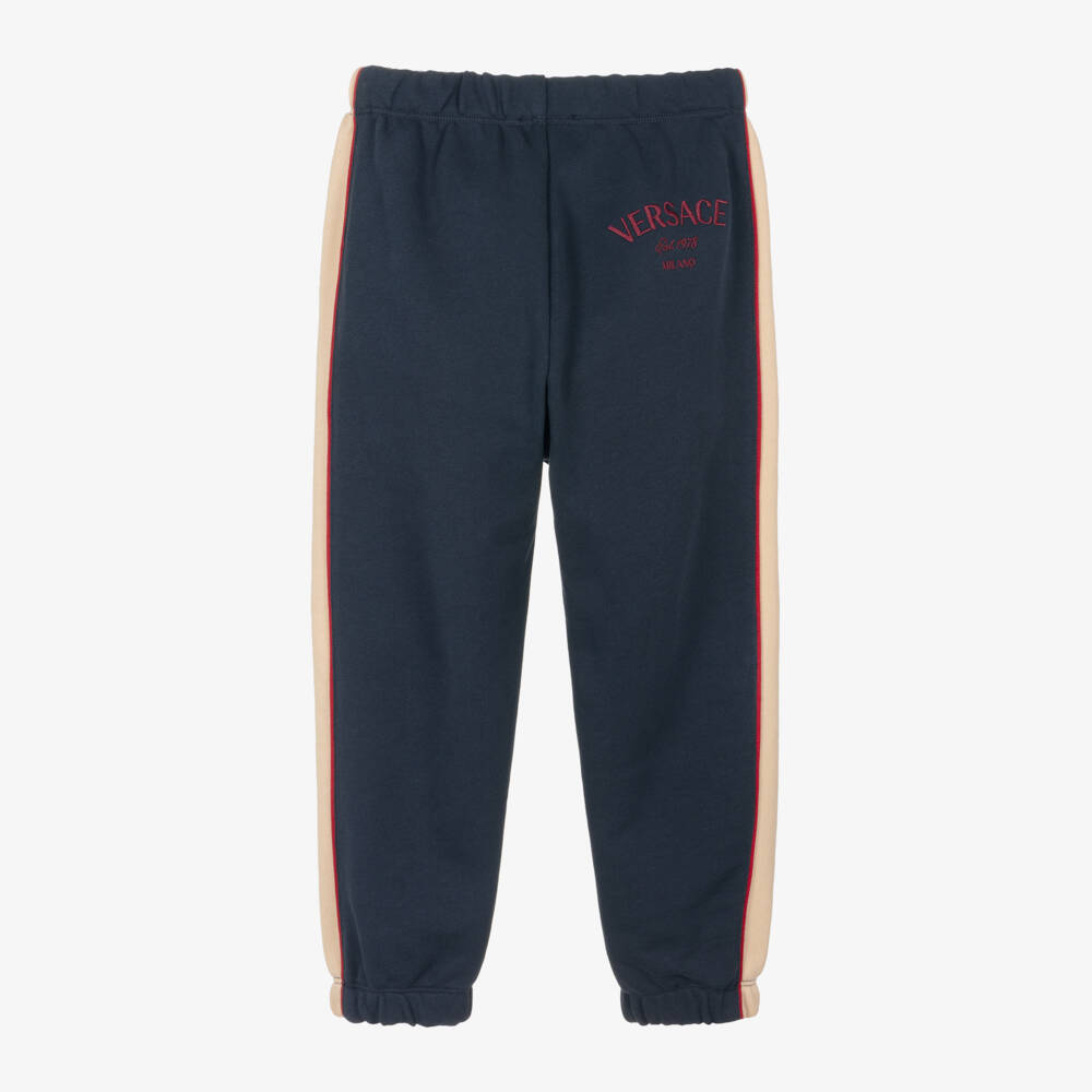 Versace-Синие джоггеры из хлопка для мальчиков | Childrensalon Outlet