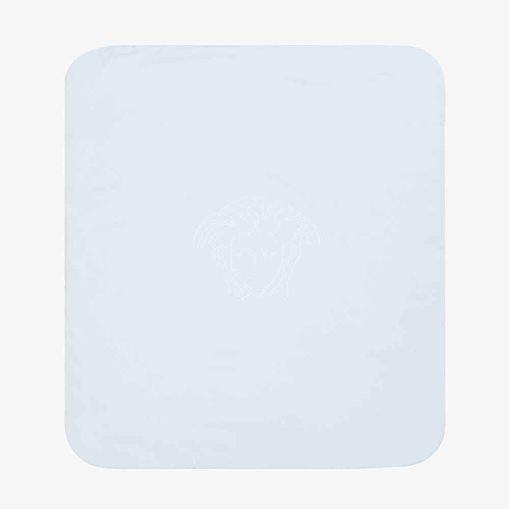 Versace-Boys Blue Cotton Medusa Wrap | Childrensalon Outlet