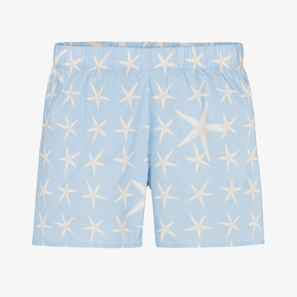 Versace-Голубые шорты Stella Marina из хлопка для малышей | Childrensalon Outlet