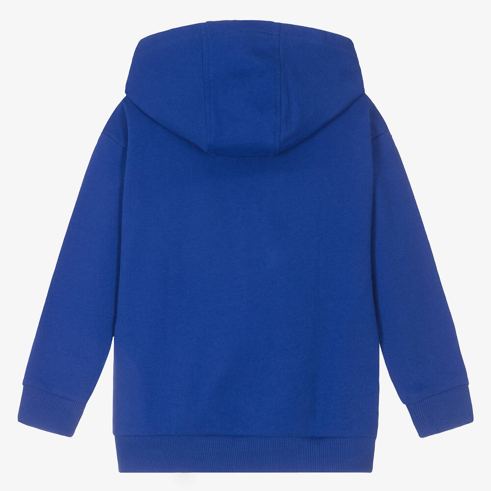 Versace-توب هودي قطن لون أزرق للأولاد | Childrensalon Outlet