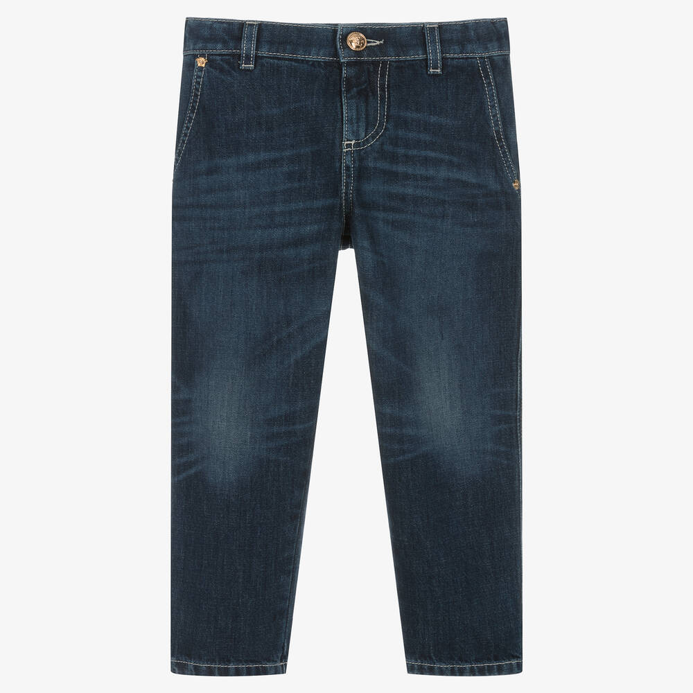 Versace - Boys Blue Denim Jeans | Childrensalon