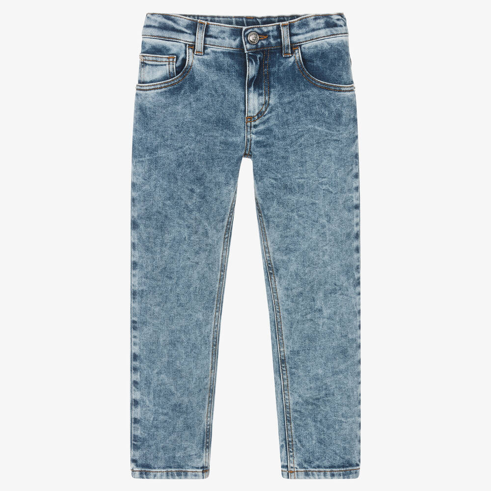 Versace - Jean bleu délavé en denim garçon | Childrensalon