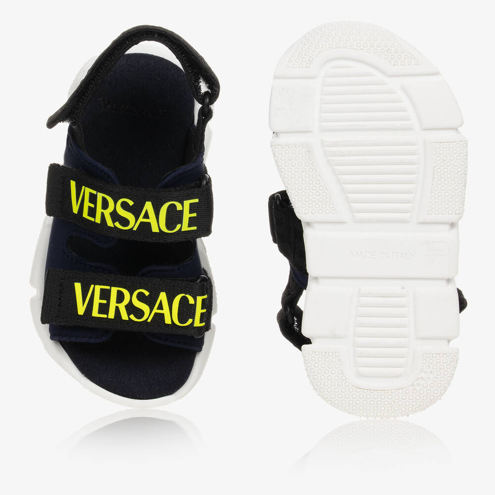 Blue versace sandals online