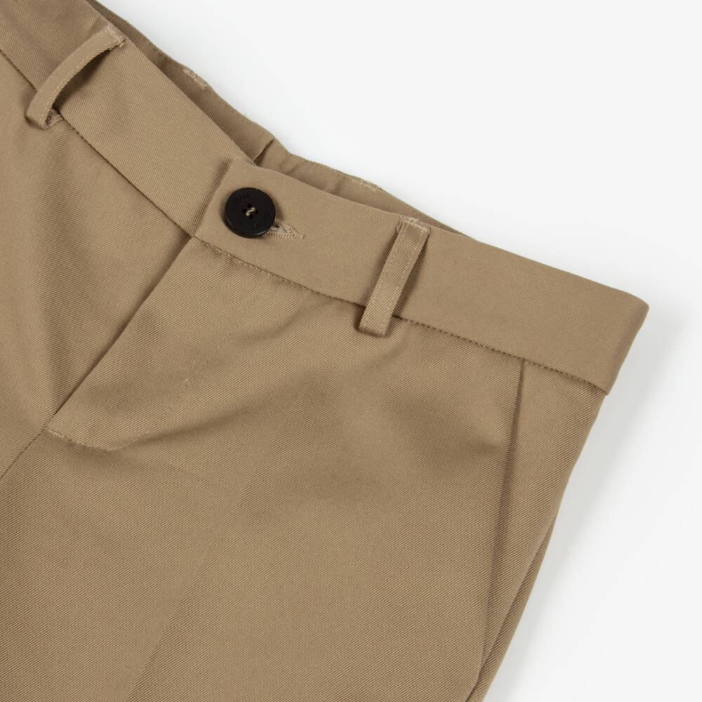 Versace-Boys Classic Beige Cotton Pants | Childrensalon Outlet