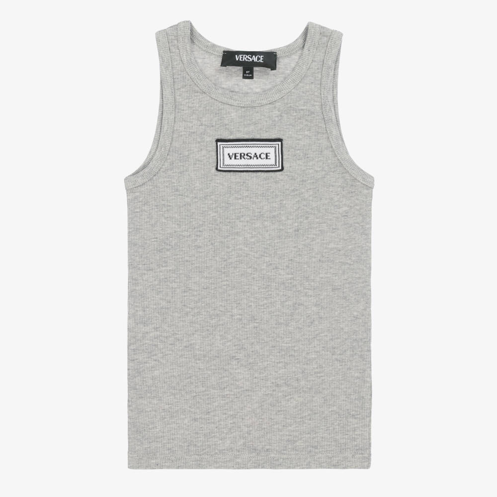 Versace-Boys Classic Grey & White Duo Vests | Childrensalon Outlet