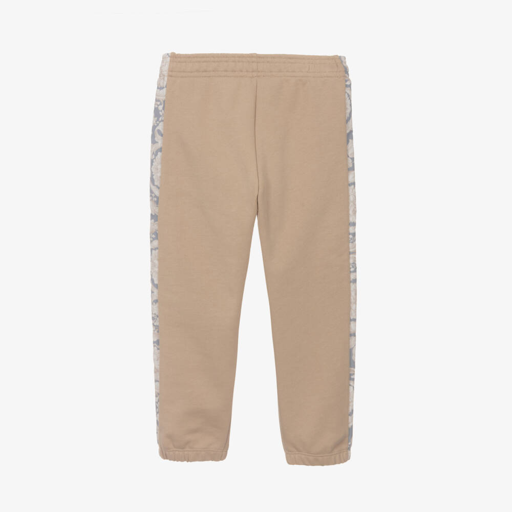 Versace-Boys Cotton Beige Barocco Trousers | Childrensalon Outlet