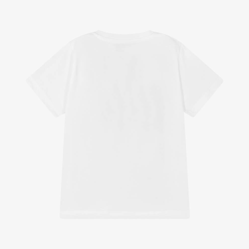 Versace-تي شيرت قطن للأولاد بتفاصيل ذهبية | Childrensalon Outlet