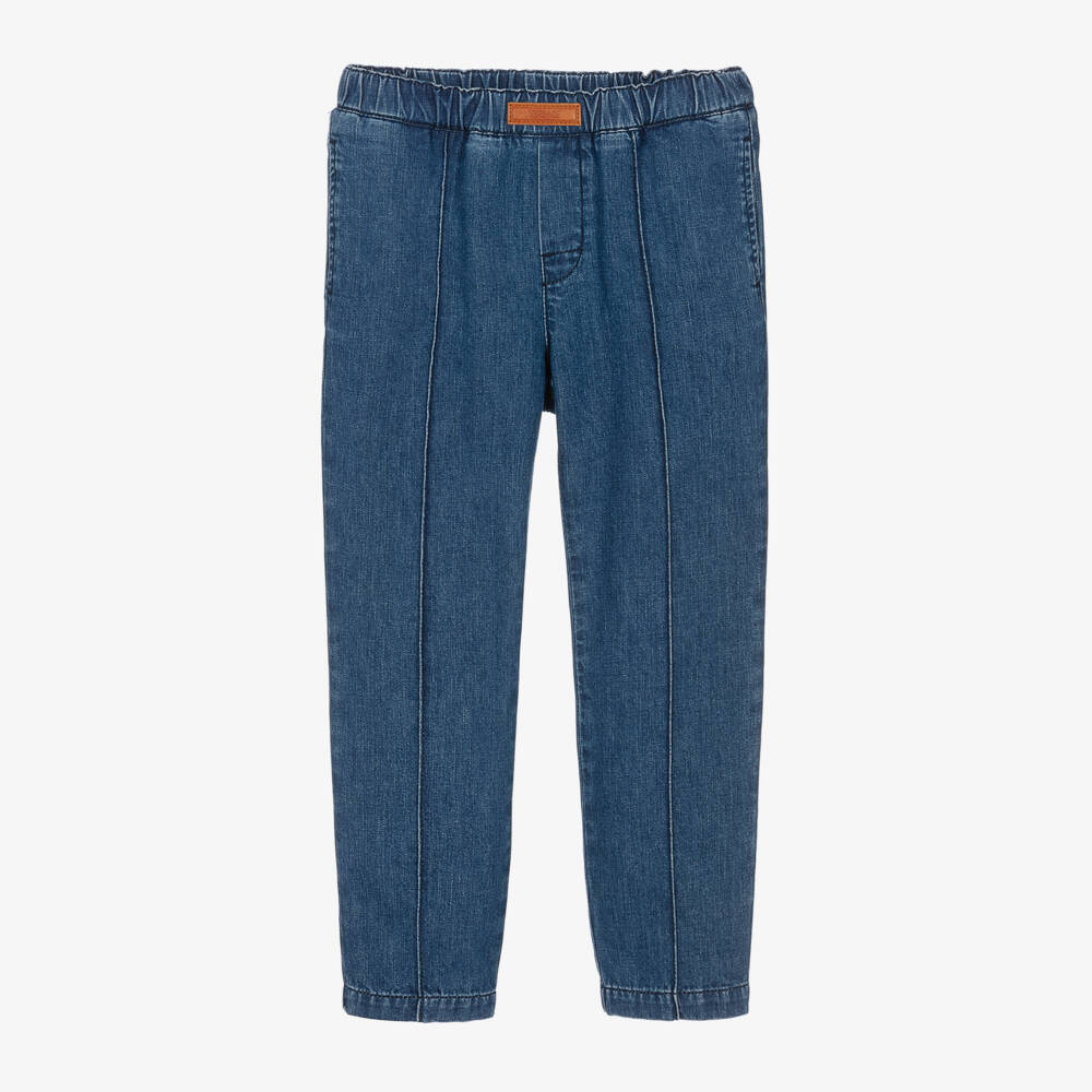 Versace-Boys Denim Trousers in Blue | Childrensalon Outlet
