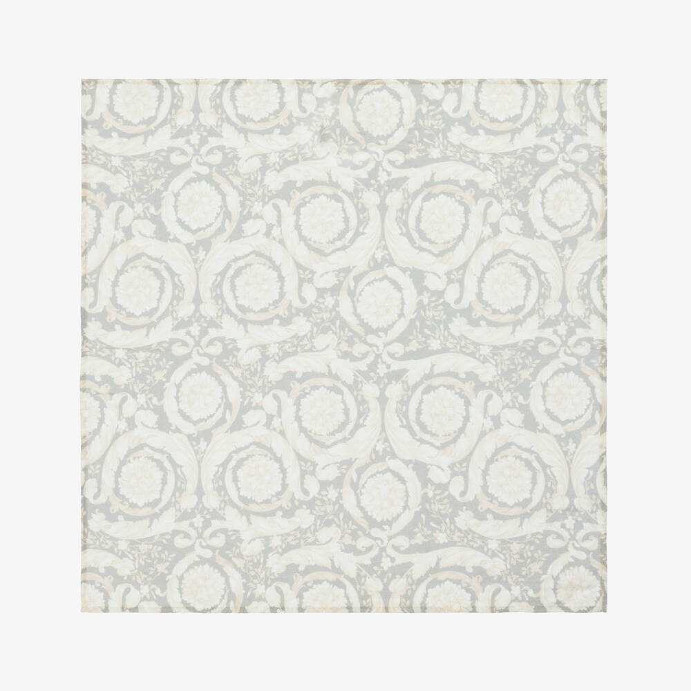 Versace-Boys' Elegant Blue-Grey Cotton Muslin Duo | Childrensalon Outlet