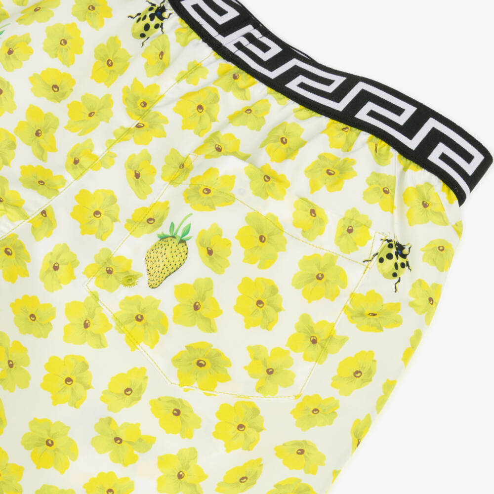 Versace-شورت سباحة بنقشة زهور للأولاد | Childrensalon Outlet