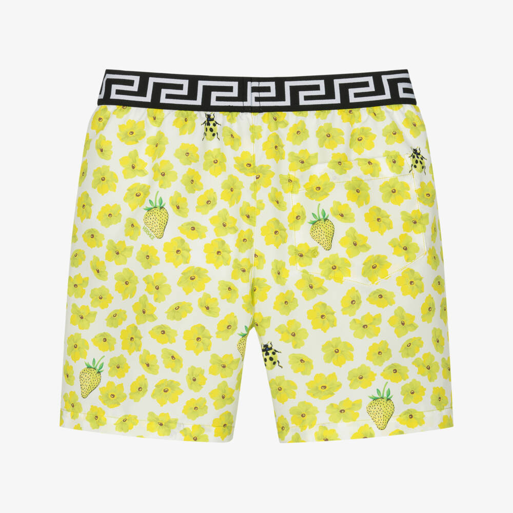 Versace-شورت سباحة بنقشة زهور للأولاد | Childrensalon Outlet