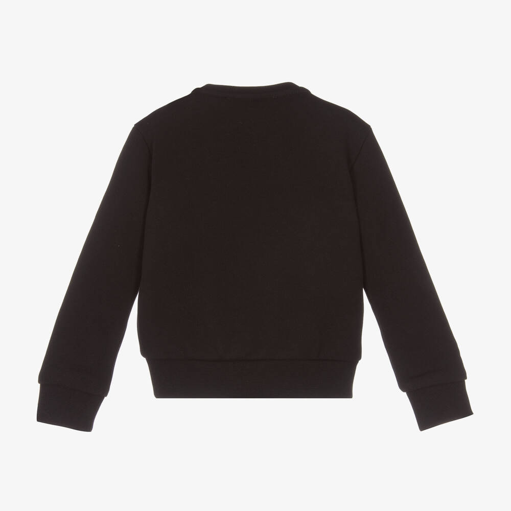 Versace-Черно-золотый свитшот из хлопка Barocco для мальчиков | Childrensalon Outlet