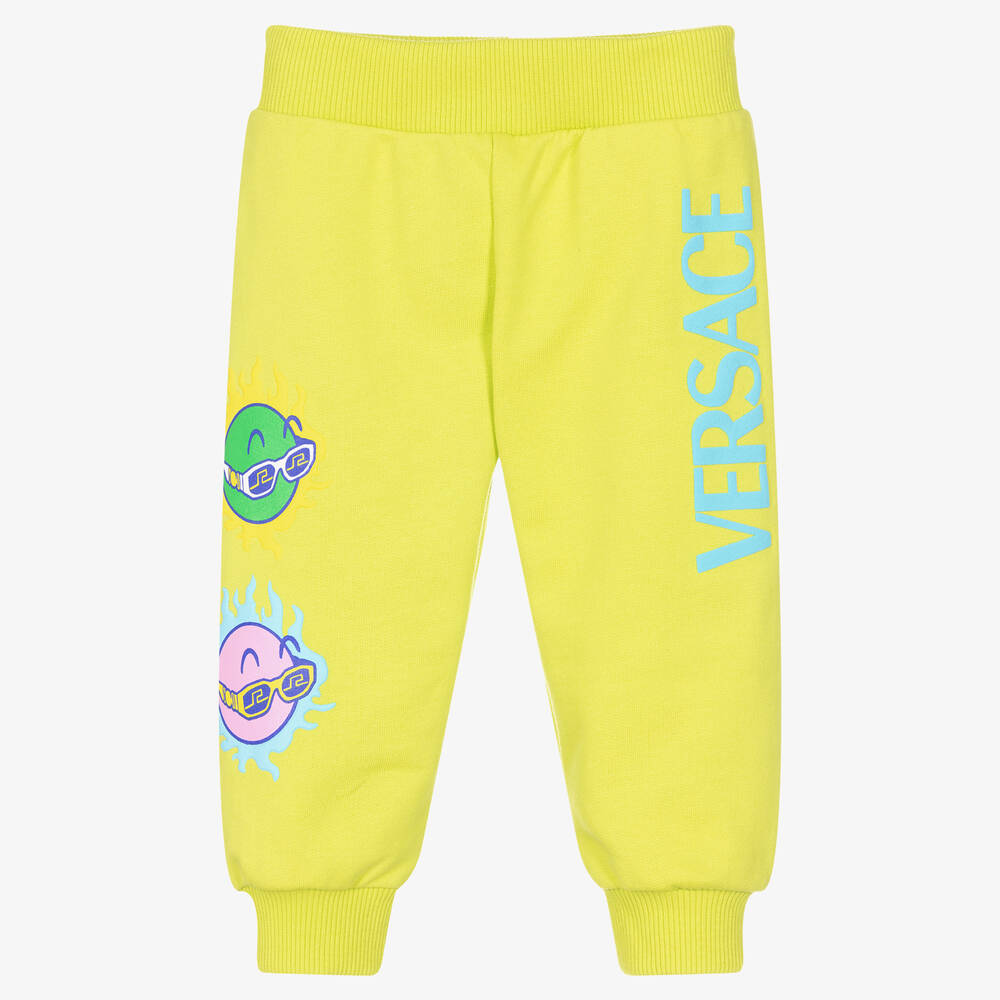 Versace - Boys Green Medusa Sunnies Joggers | Childrensalon