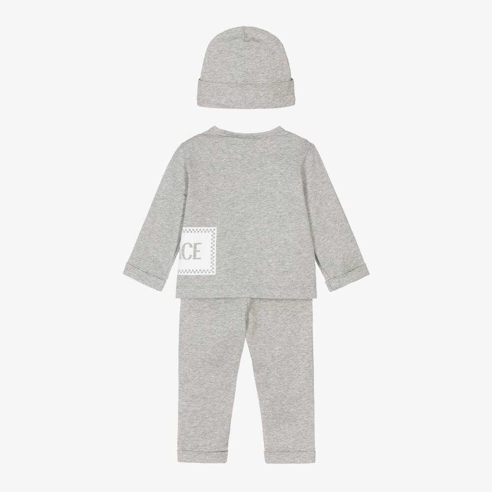 Versace-Boys Grey Cotton Charm Trio | Childrensalon Outlet