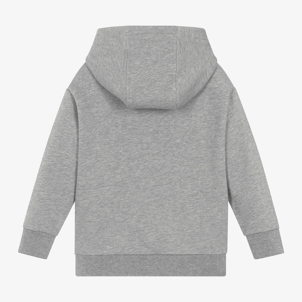 VERSACE Boys Grey Cotton Hoodie