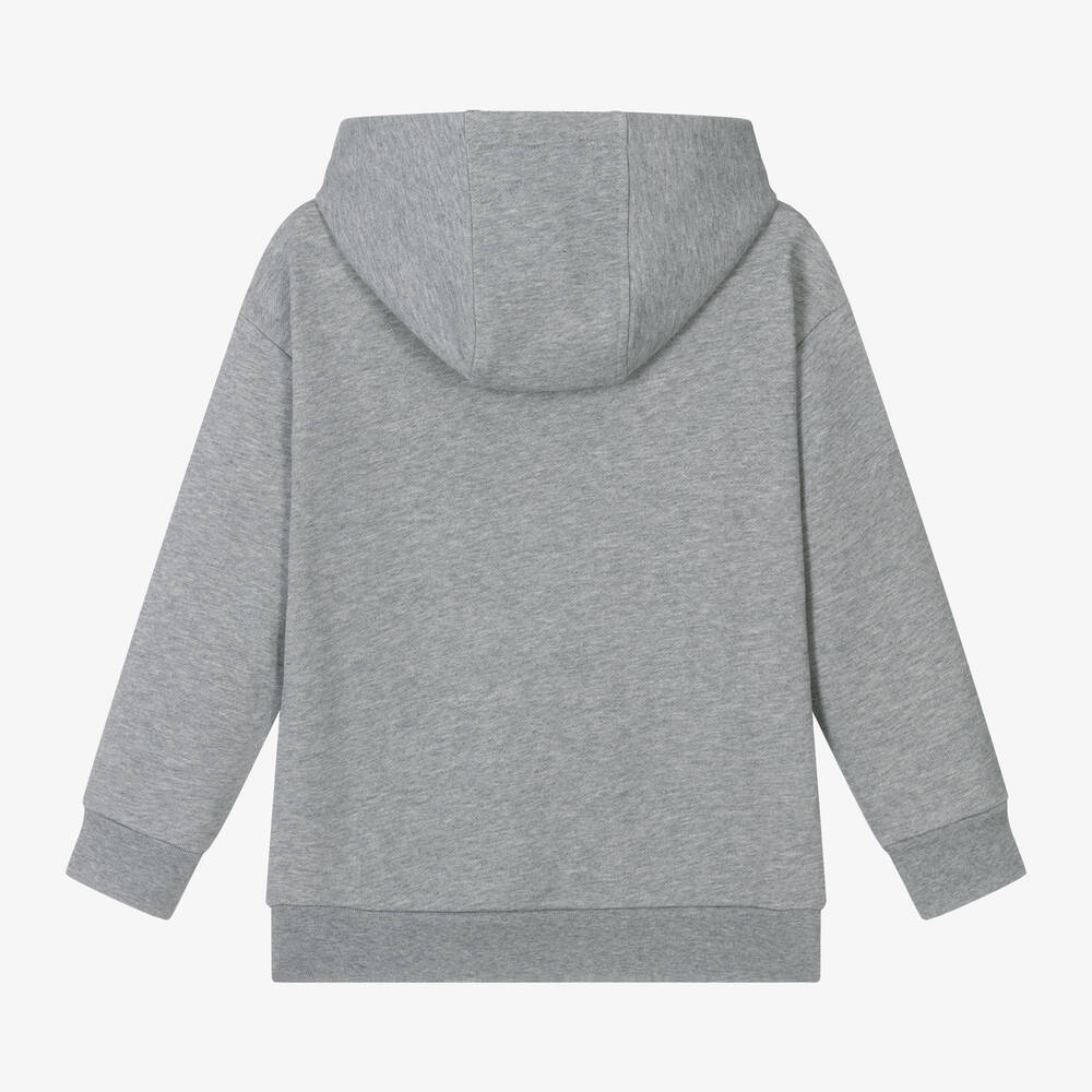Versace Boys Grey Marl Cotton Hoodie