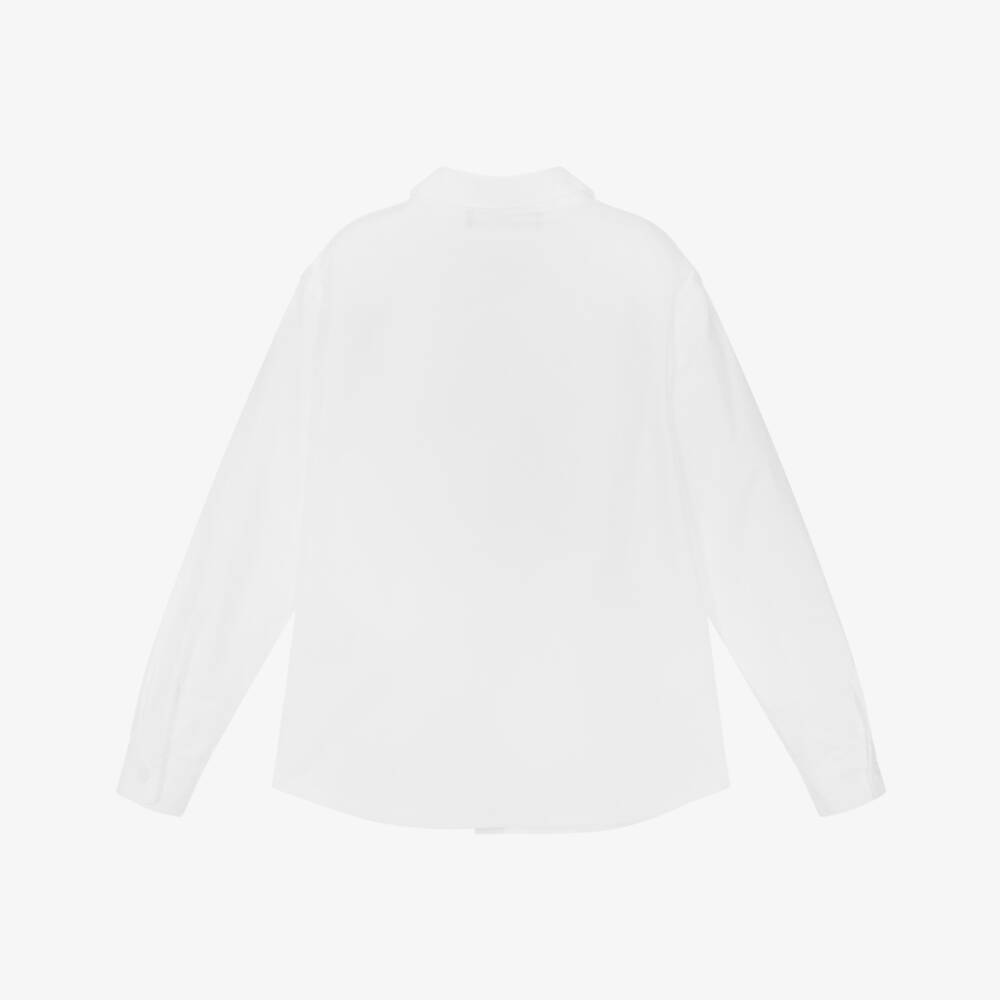 Versace-Boys Ivory Cotton Medusa Top | Childrensalon Outlet