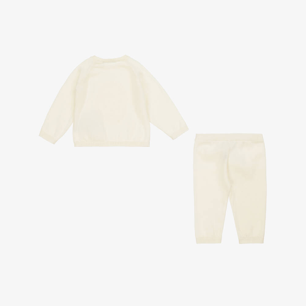 Versace-Boys Ivory Knit Cashmere Ensemble | Childrensalon Outlet