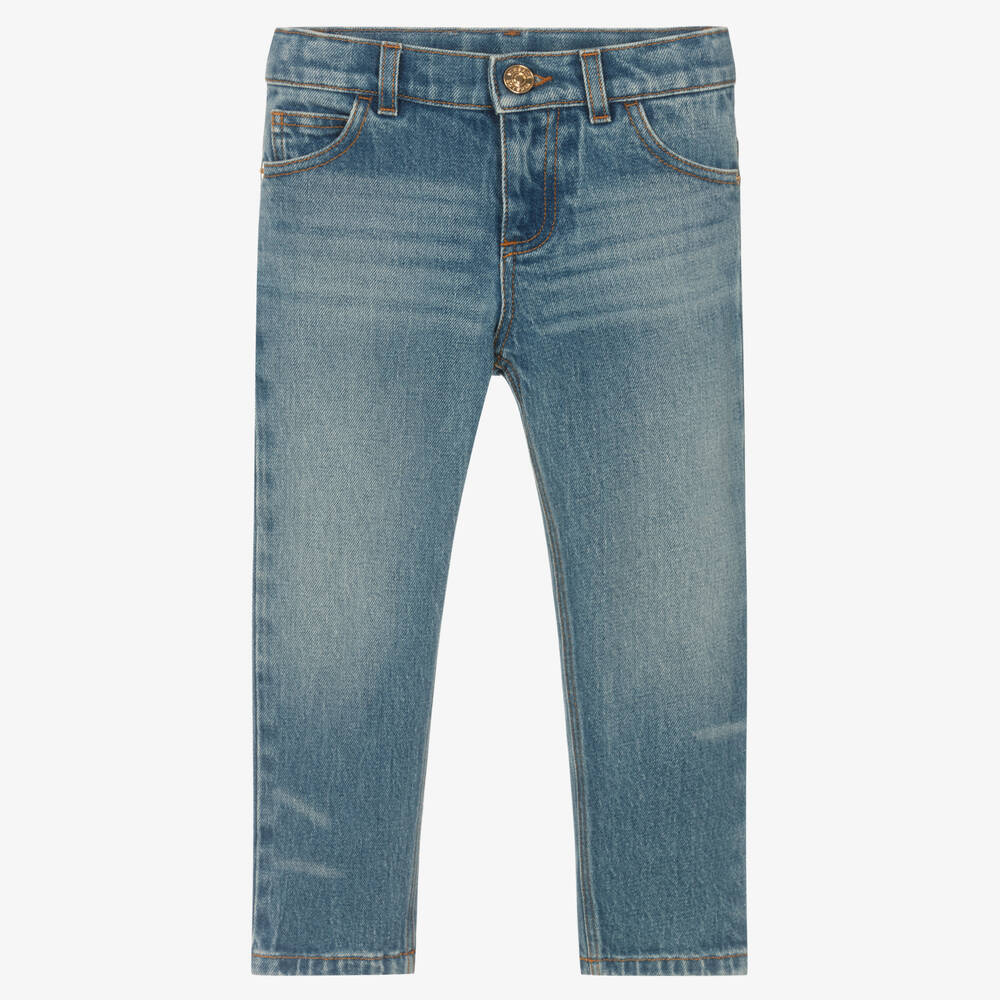 Versace-Boys Mid-Blue Denim Jeans | Childrensalon Outlet