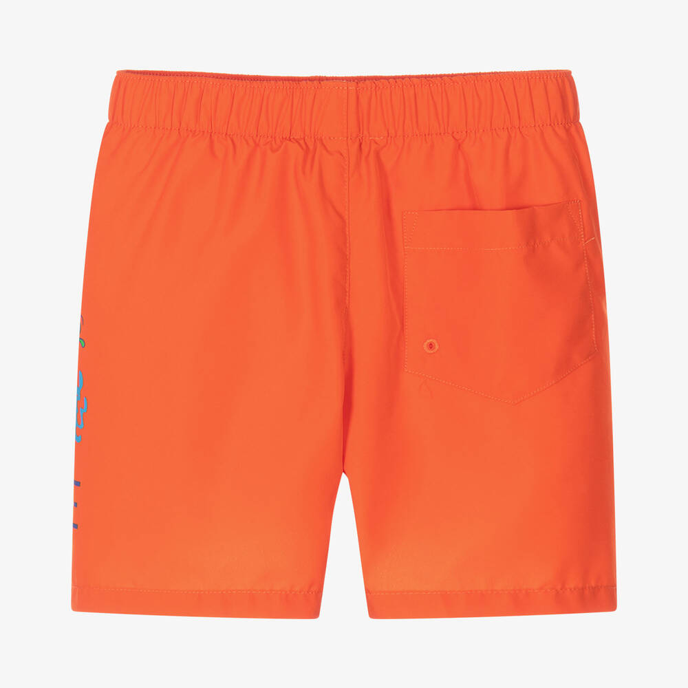 Versace-شورت سباحة لون برتقالي للأولاد | Childrensalon Outlet
