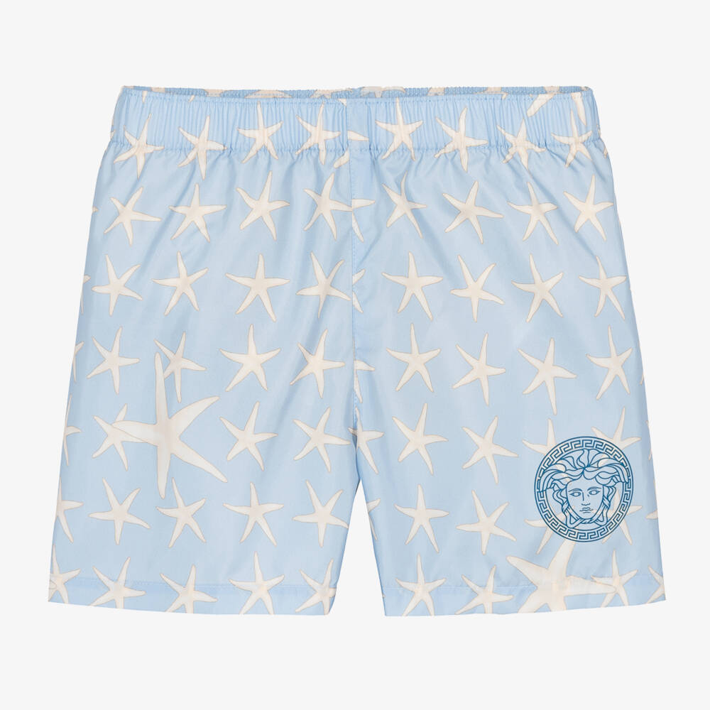 Versace-Boys Pale Blue Starfish Swimwear | Childrensalon Outlet