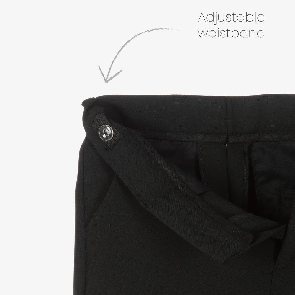 Versace-Boys Smart Black Trousers | Childrensalon Outlet