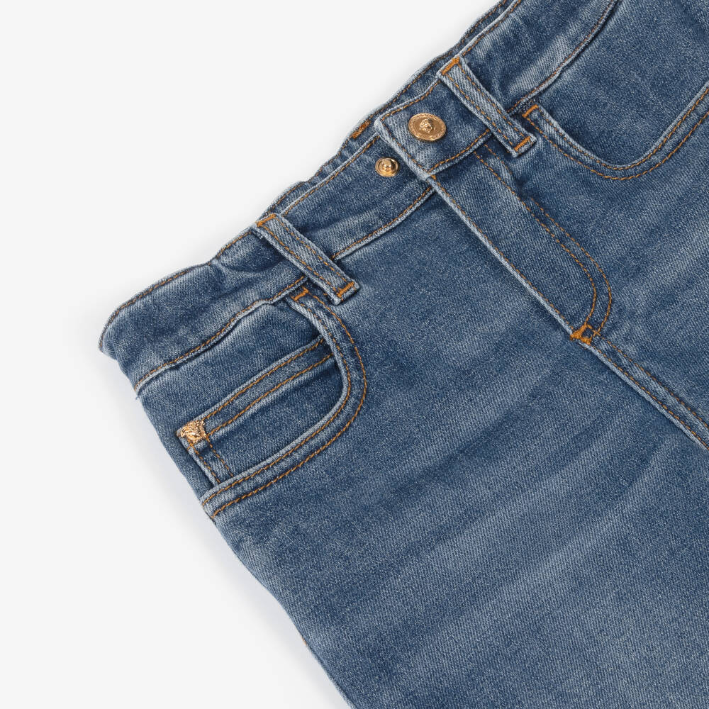Versace-Boys Soft Blue Denim Trousers | Childrensalon Outlet