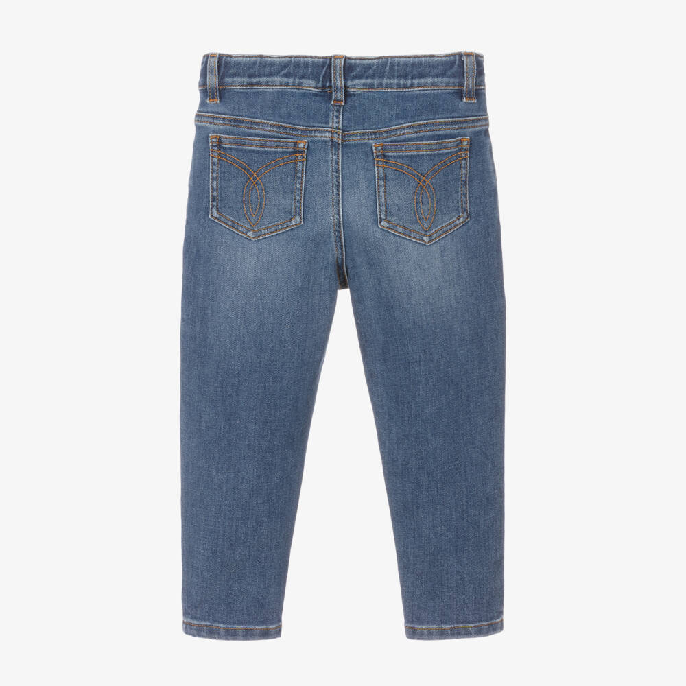 Versace-Boys Soft Blue Denim Trousers | Childrensalon Outlet