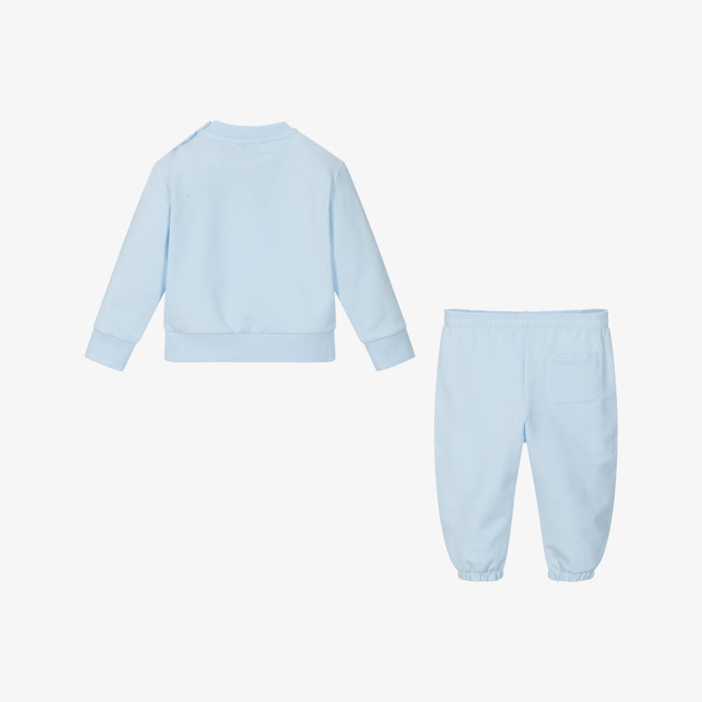 Versace-Boys Soft Blue Designer Tracksuit | Childrensalon Outlet