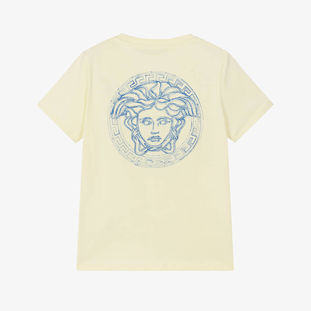 Versace-Boys Sunshine Medusa Cotton Tee | Childrensalon Outlet