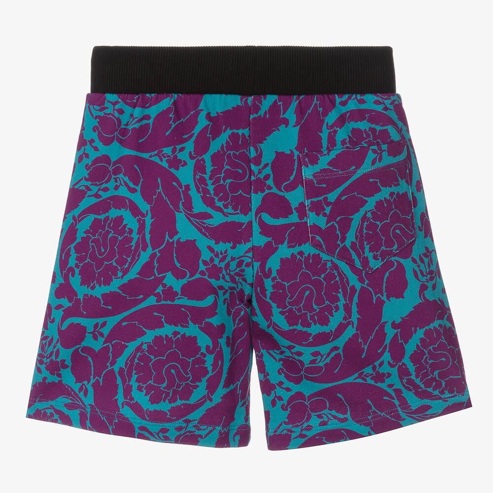 Versace Boys Turquoise Blue Shorts Childrensalon Outlet