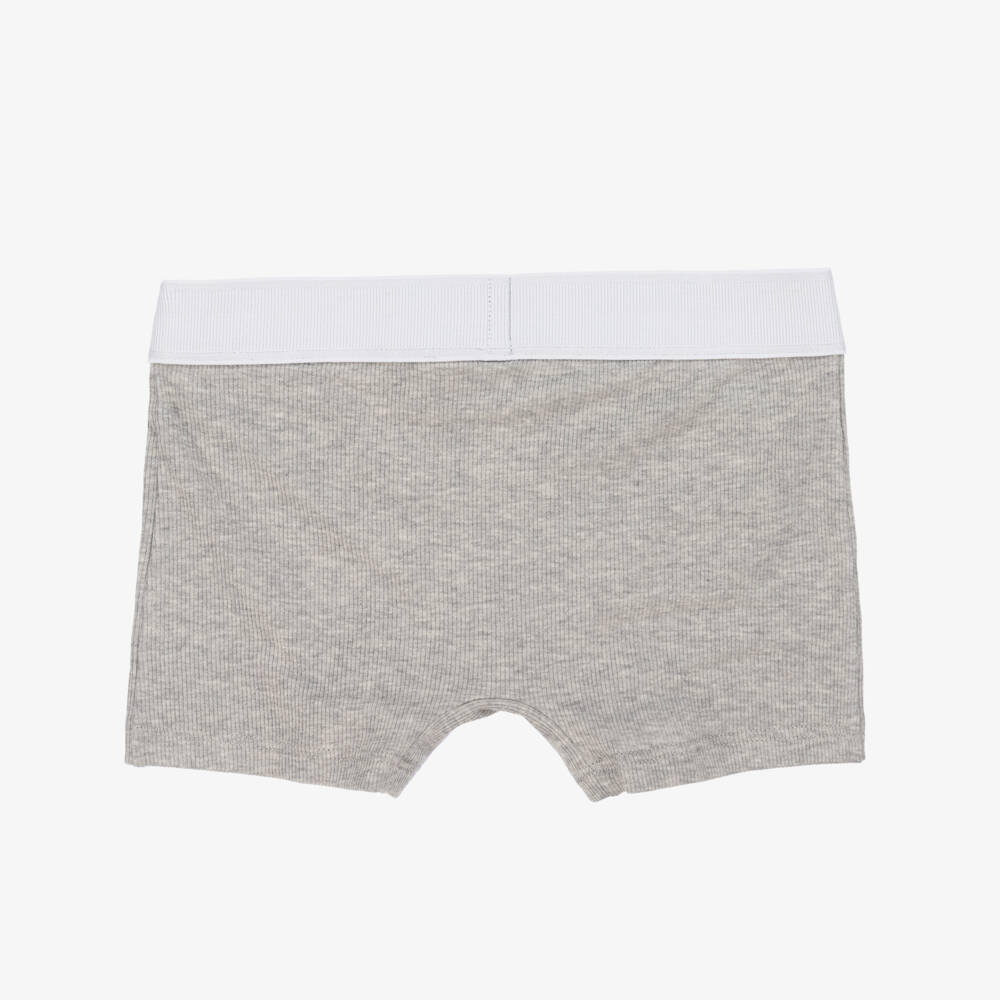 Versace-Boys' Two-Pack Grey & White Briefs | Childrensalon Outlet