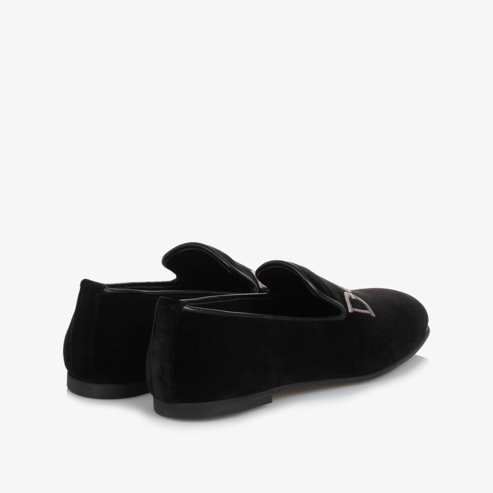 Versace-Boys Velvet Slip-On Shoes | Childrensalon Outlet