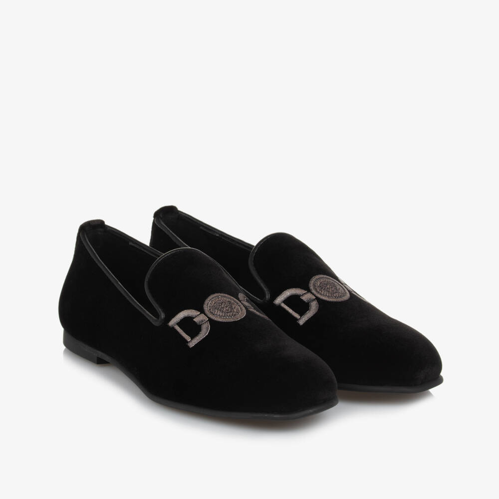 Versace-أحذية مخملية للأولاد | Childrensalon Outlet