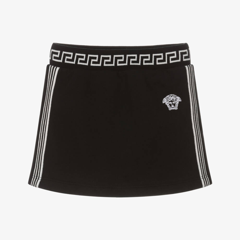 Versace-Черная юбка Greca из джерси для девочек | Childrensalon Outlet
