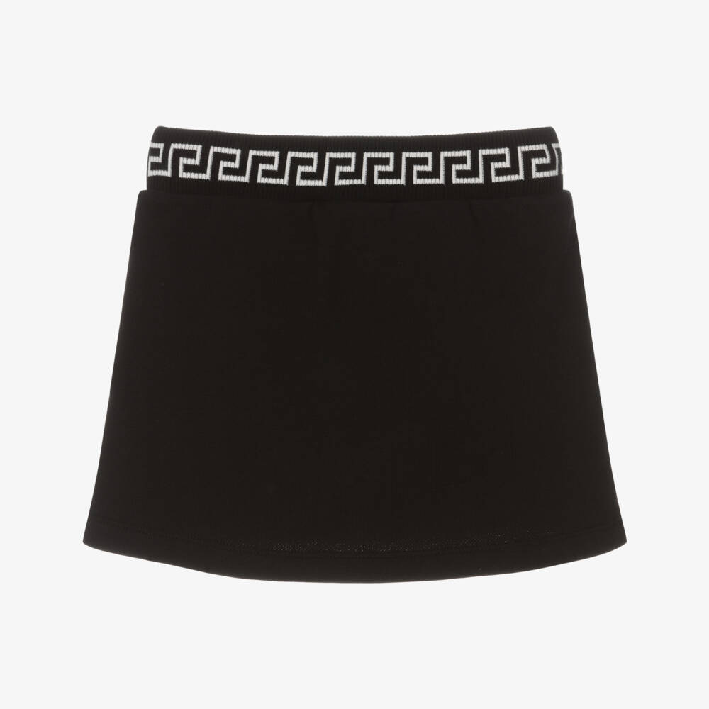 Versace-Черная юбка Greca из джерси для девочек | Childrensalon Outlet