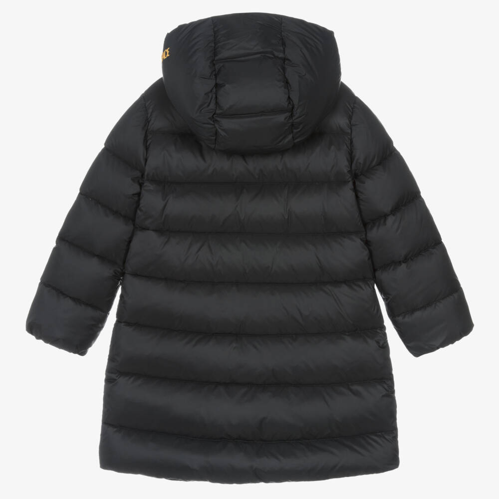 Versace Girls Black Down Padded Puffer Coat - Main Image
