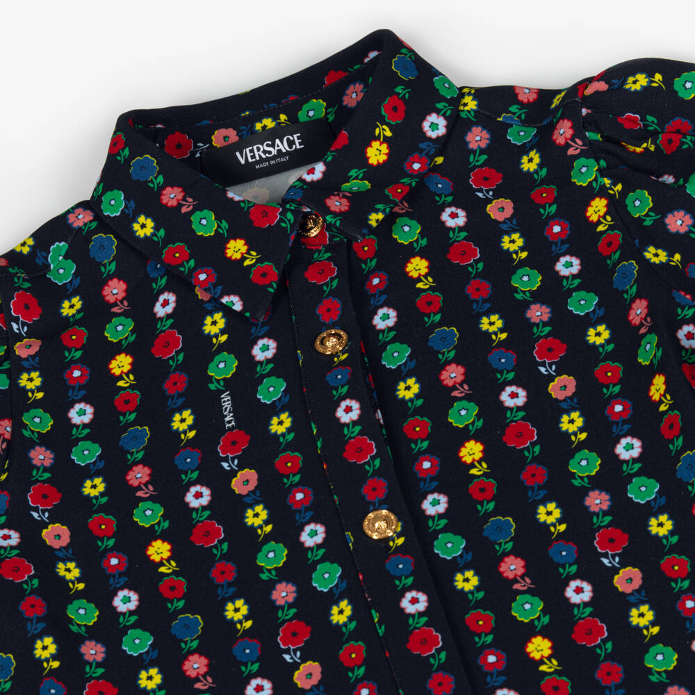 Versace-فستان فيسكوز لون أسود | Childrensalon Outlet