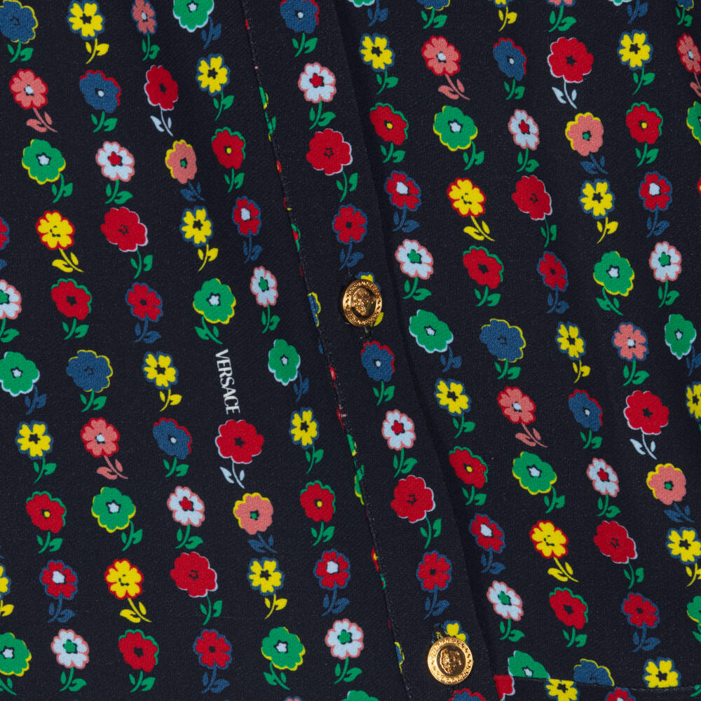 Versace-فستان فيسكوز لون أسود | Childrensalon Outlet