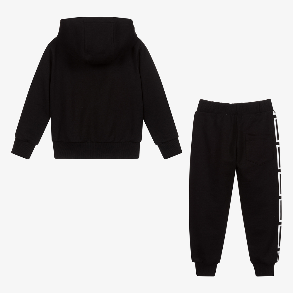 Versace Girls Black Logo Tracksuit