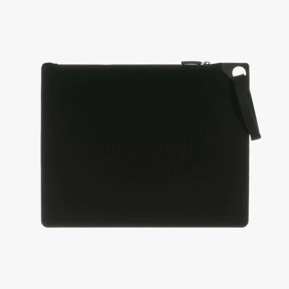 Versace-Girls Black Medusa Patterned Swimwear | Childrensalon Outlet